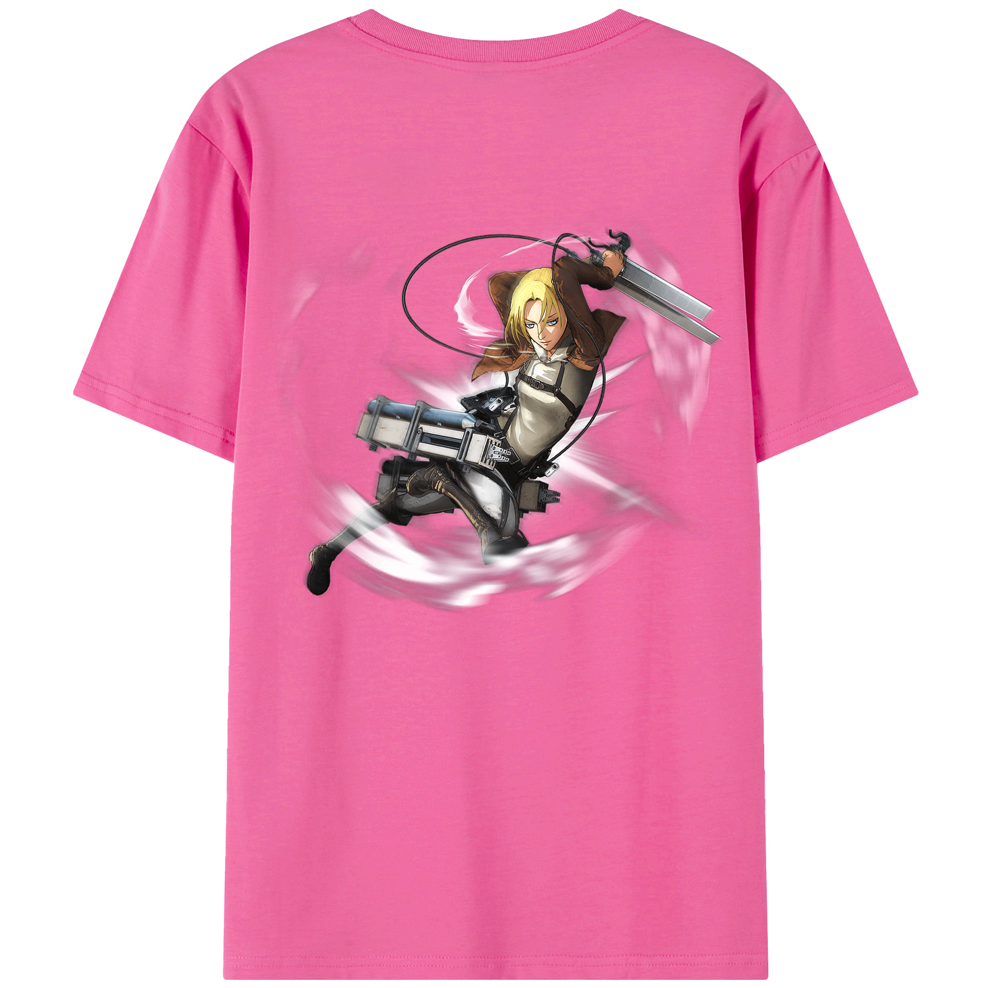 （画像用） 進撃の巨人 アニ・レオンハート Attack on Titan Annie Leonhart レディース半袖Tシャツ(バックプリント)